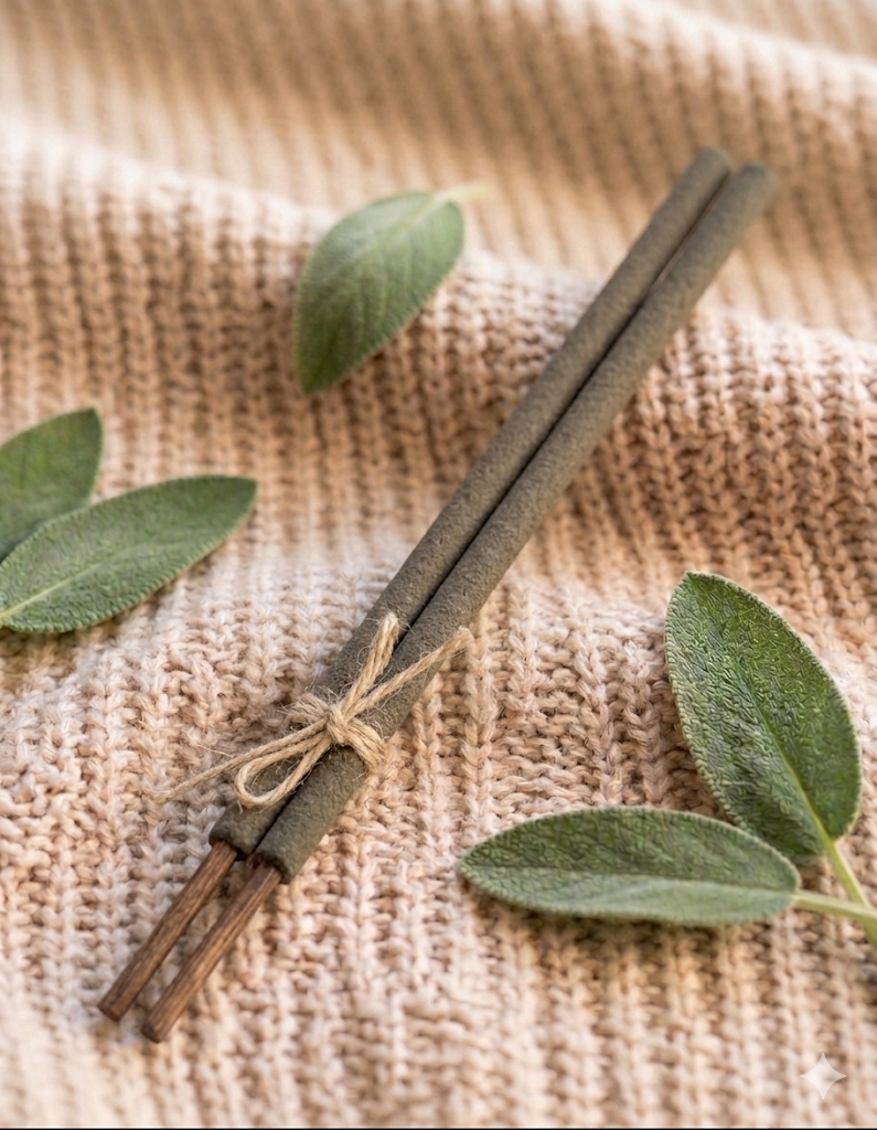 🌿 Encens à la Sauge par 2: Purification et Harmonie