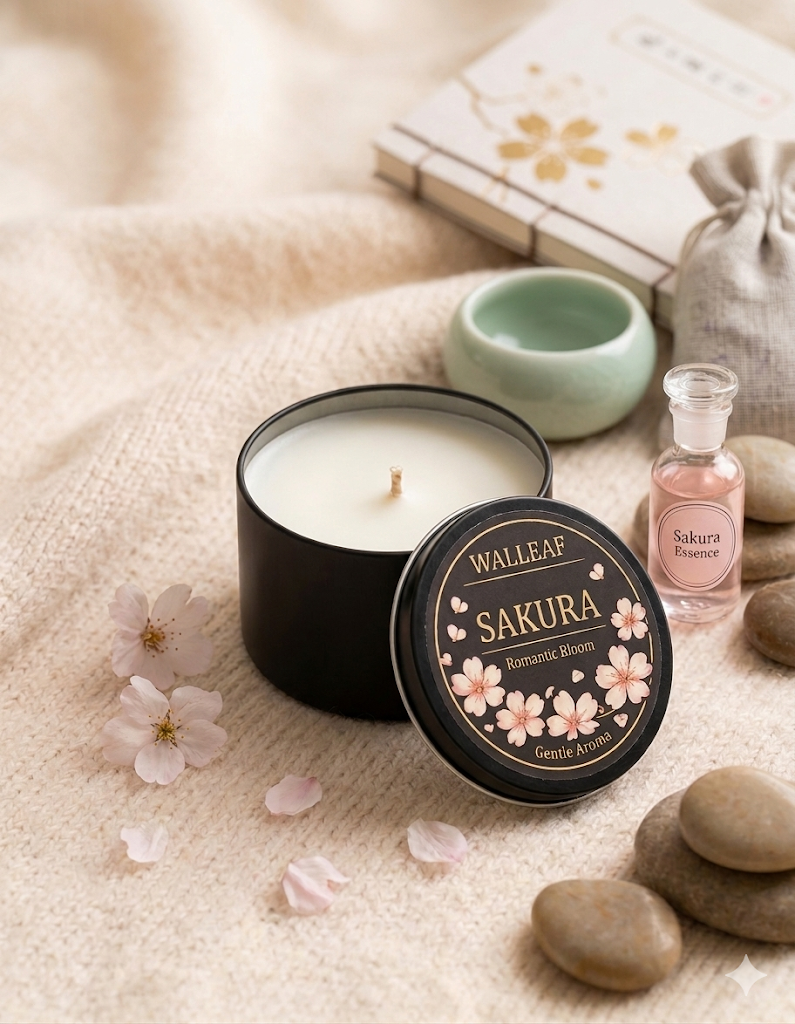 Bougie de Massage – Douceur Sakura (Romantic Bloom)