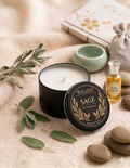 Bougie de Massage – Éveil à la Sauge (Herbal Balance)