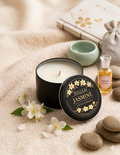 Bougie de Massage – Éclat de Jasmin (Soft Floral Relaxation)
